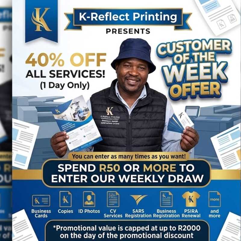 weekly winner promotion .winner is announced every monday of the week.promo is ongoing 
